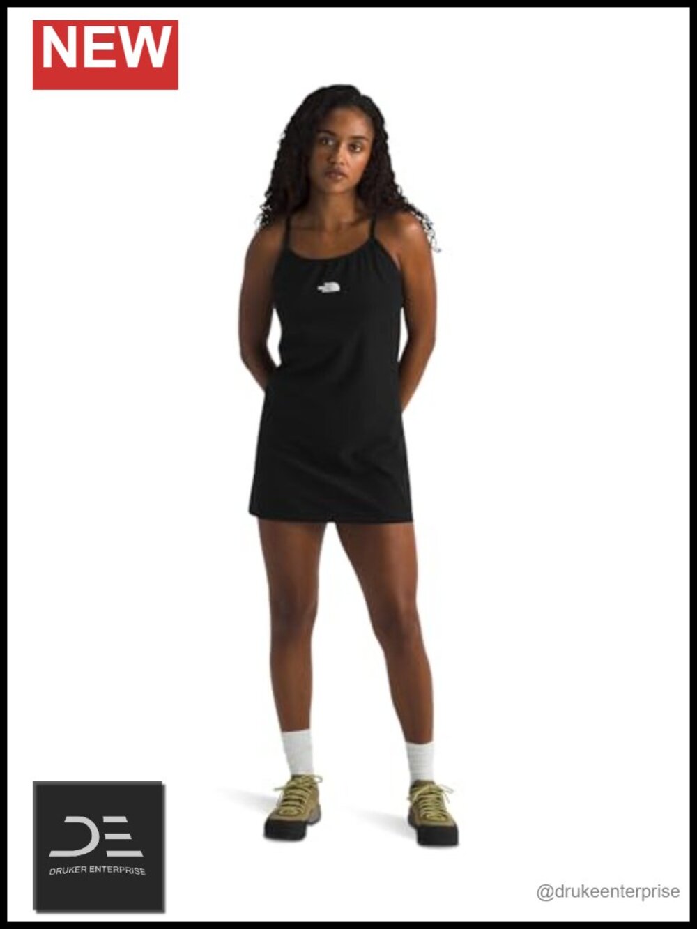 Women's Flex Woven 2-in-1 Athletic Dress Racerback with Interior Bodysuit